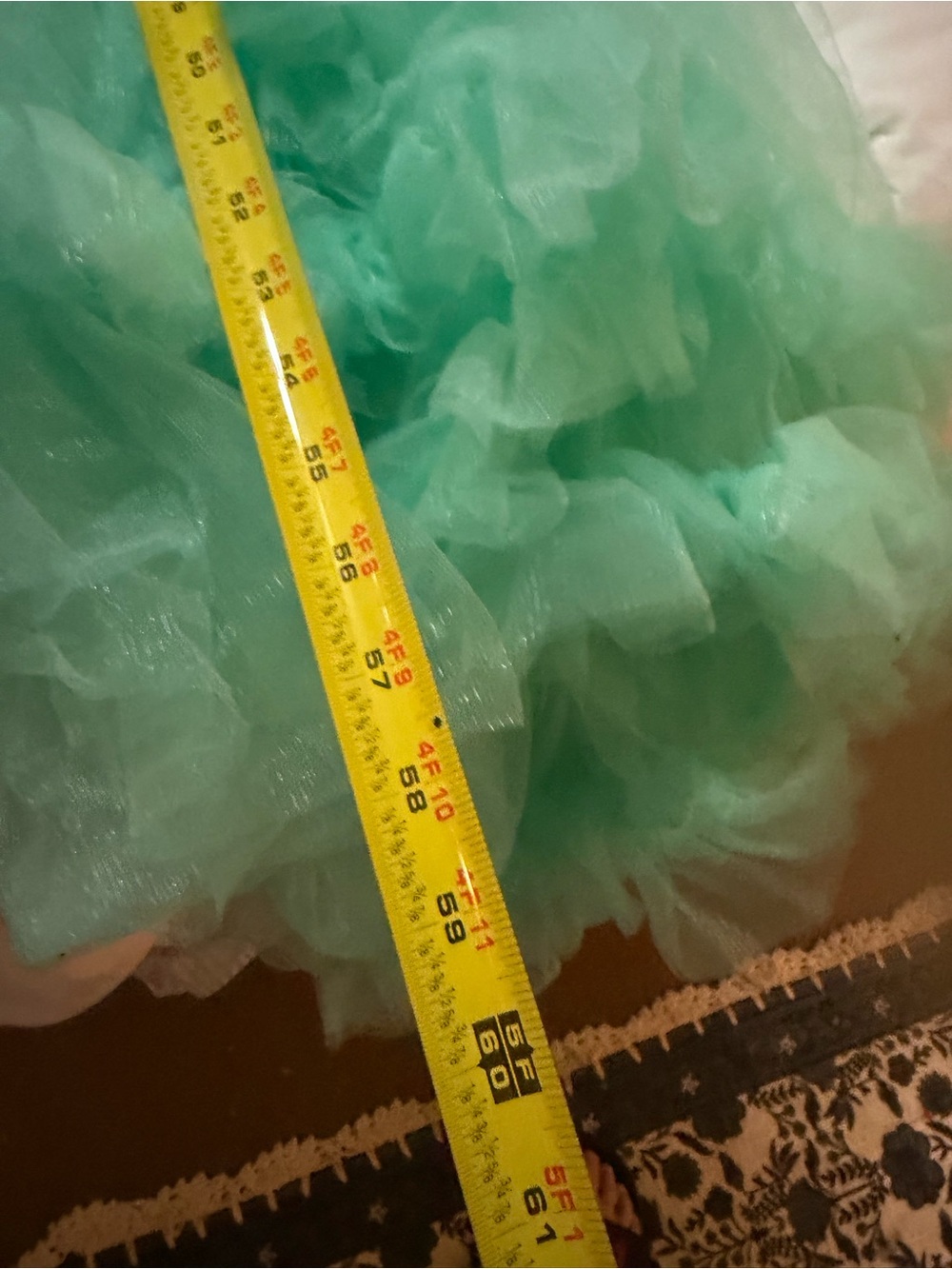 Maternity/bride photo shoot Ruffled V-Neck Maxi Dress in Aqua - Picture 4 of 5